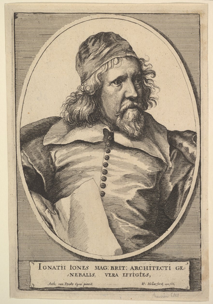 Inigo Jones door Wenceslaus Hollar