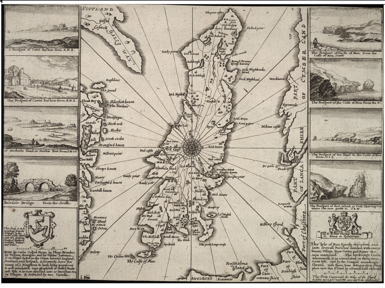 Isle of Man door Wenceslaus Hollar