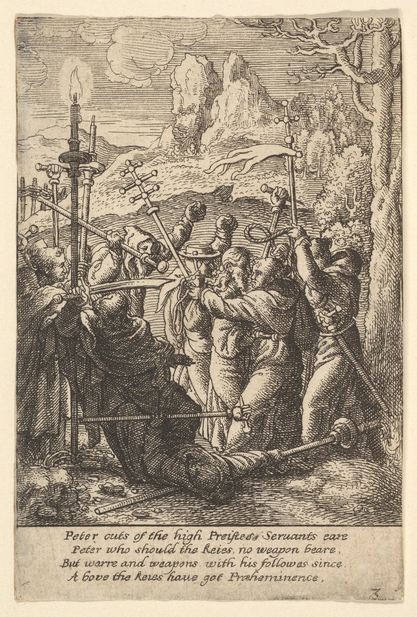 Jezus genomen door Wenceslaus Hollar