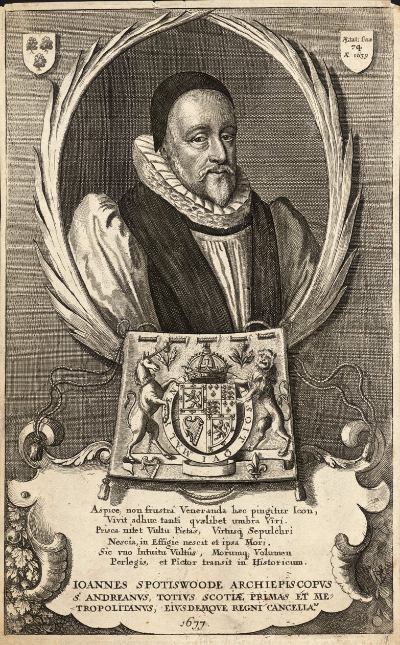 John Spottiswoode door Wenceslaus Hollar