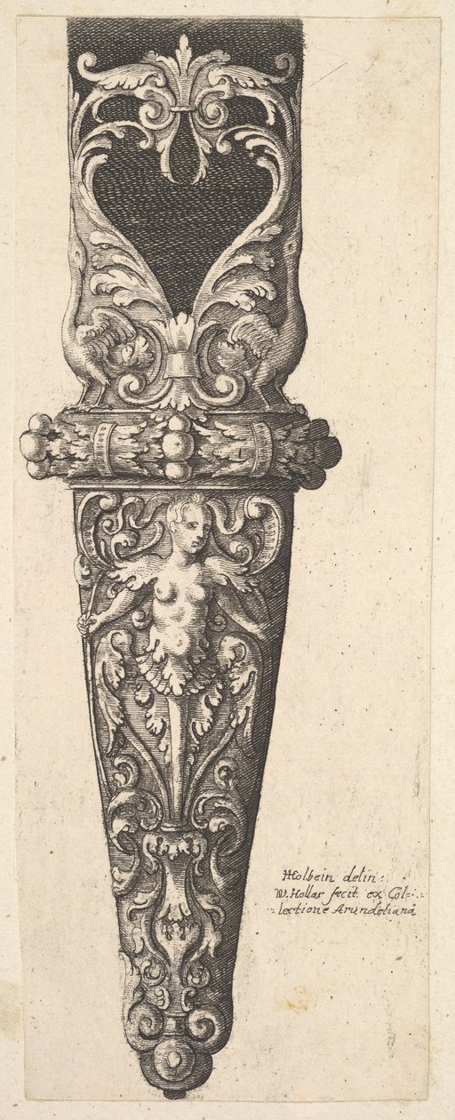 Onderste gedeelte van een schede door Wenceslaus Hollar