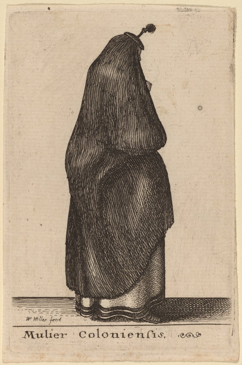 Mulier Coloniensis door Wenceslaus Hollar