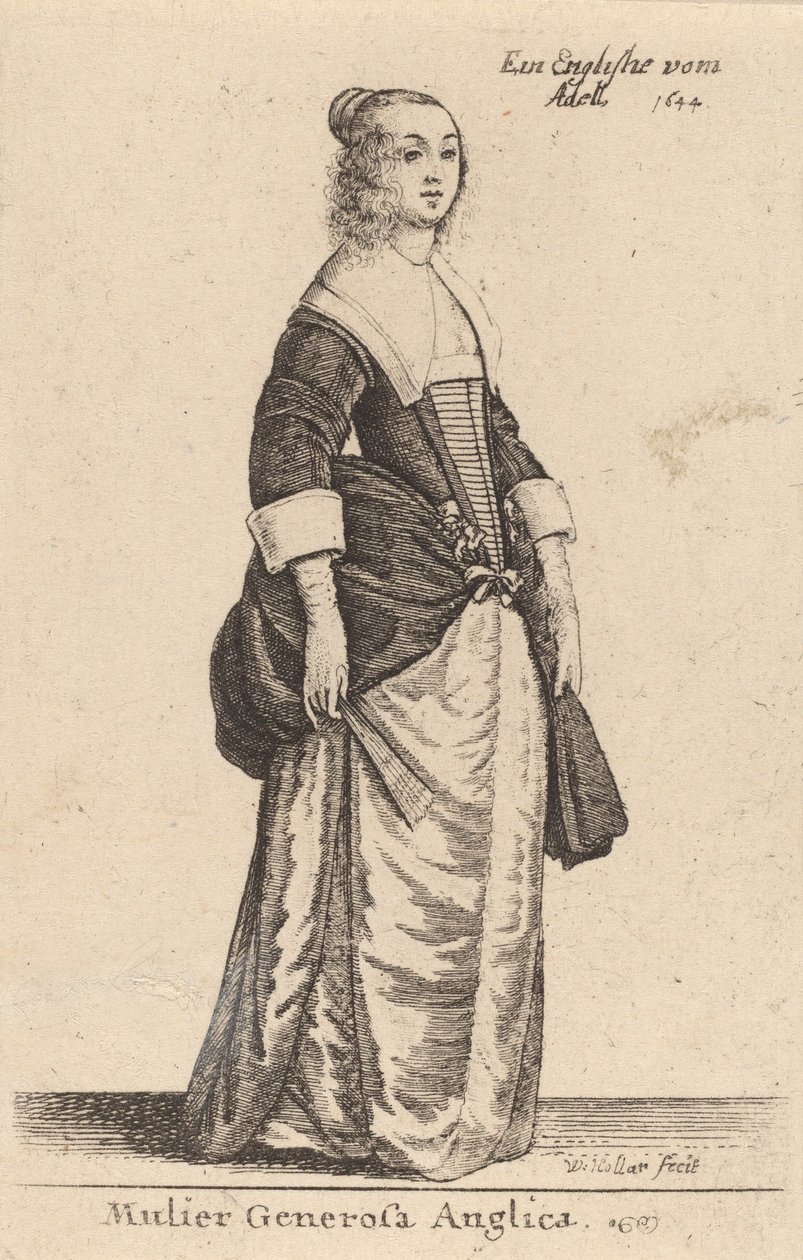 Mulier Generosa Anglica door Wenceslaus Hollar