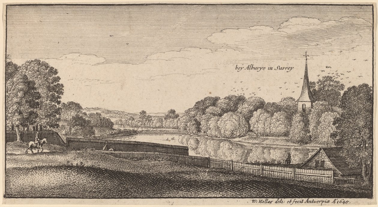 Bij Albury door Wenceslaus Hollar