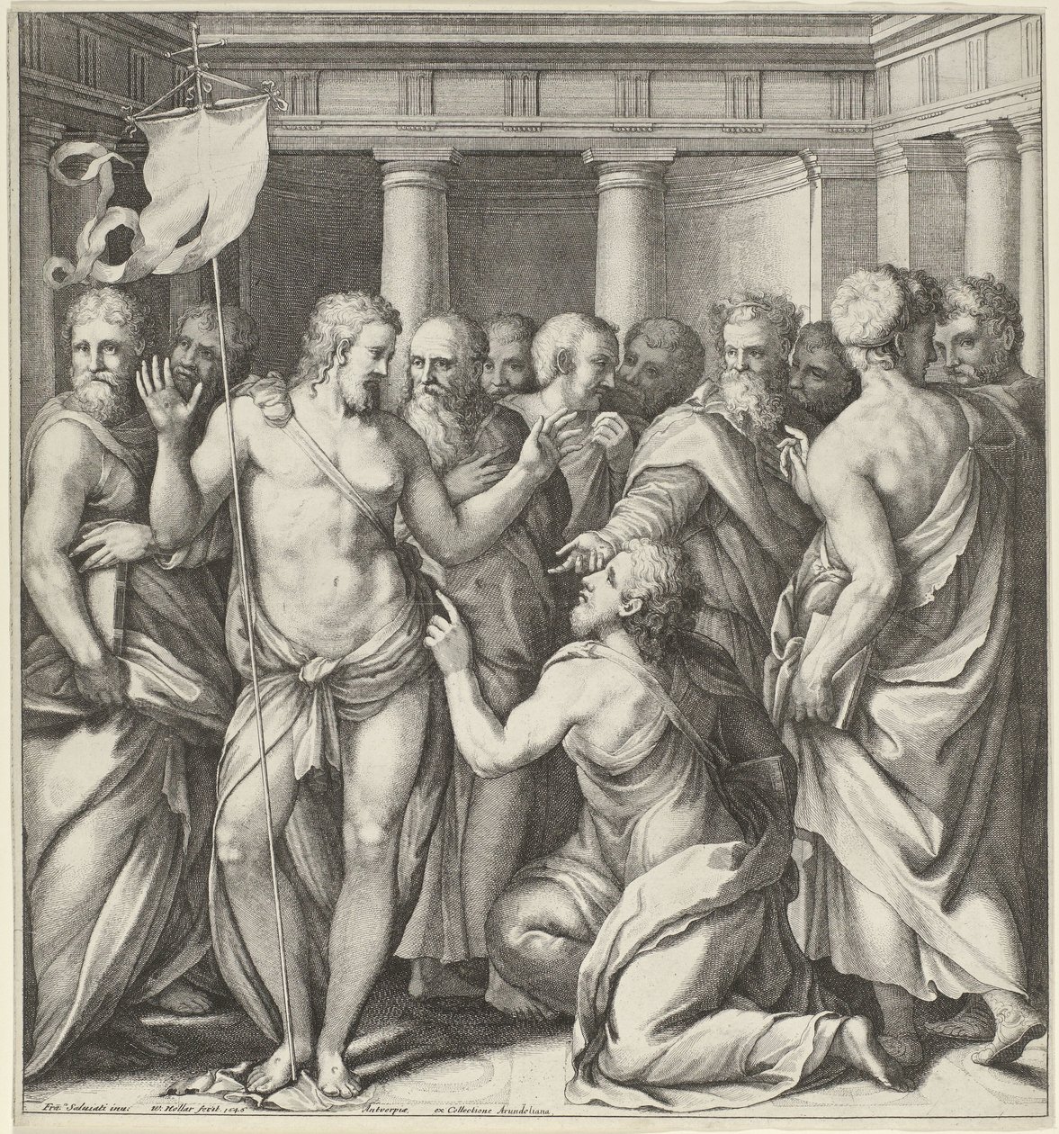 Ongeloof van Tomas door Wenceslaus Hollar