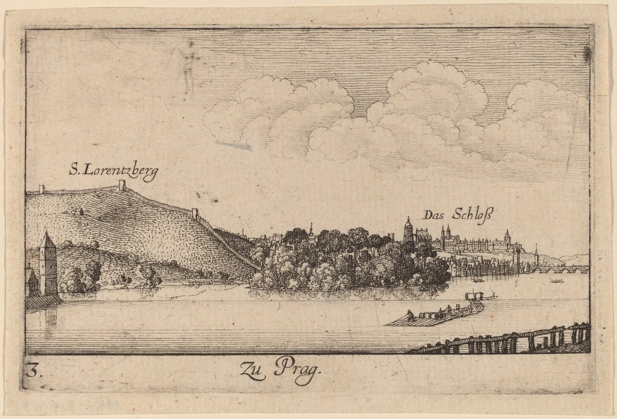 Praag door Wenceslaus Hollar