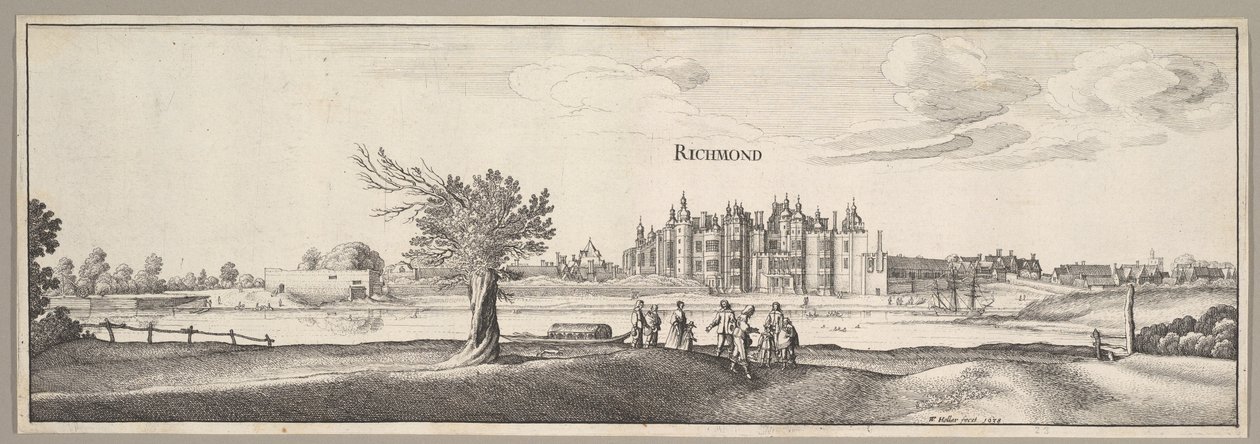 Richmond Palace door Wenceslaus Hollar