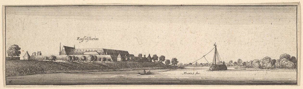 Rüsselsheim door Wenceslaus Hollar