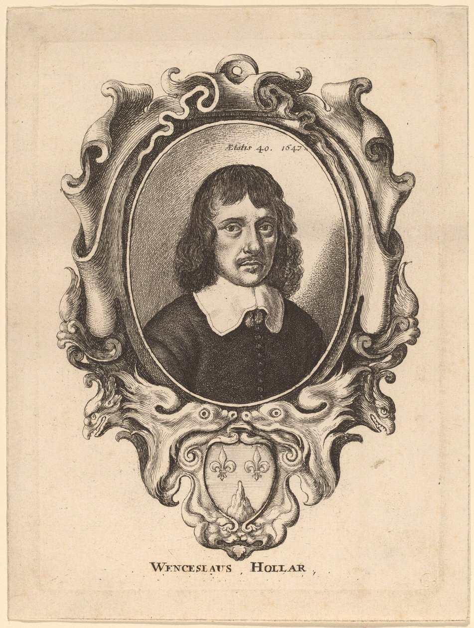 Zelfportret door Wenceslaus Hollar
