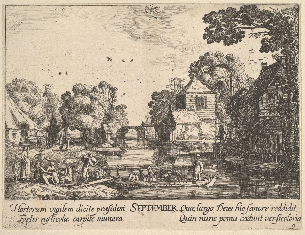 September door Wenceslaus Hollar