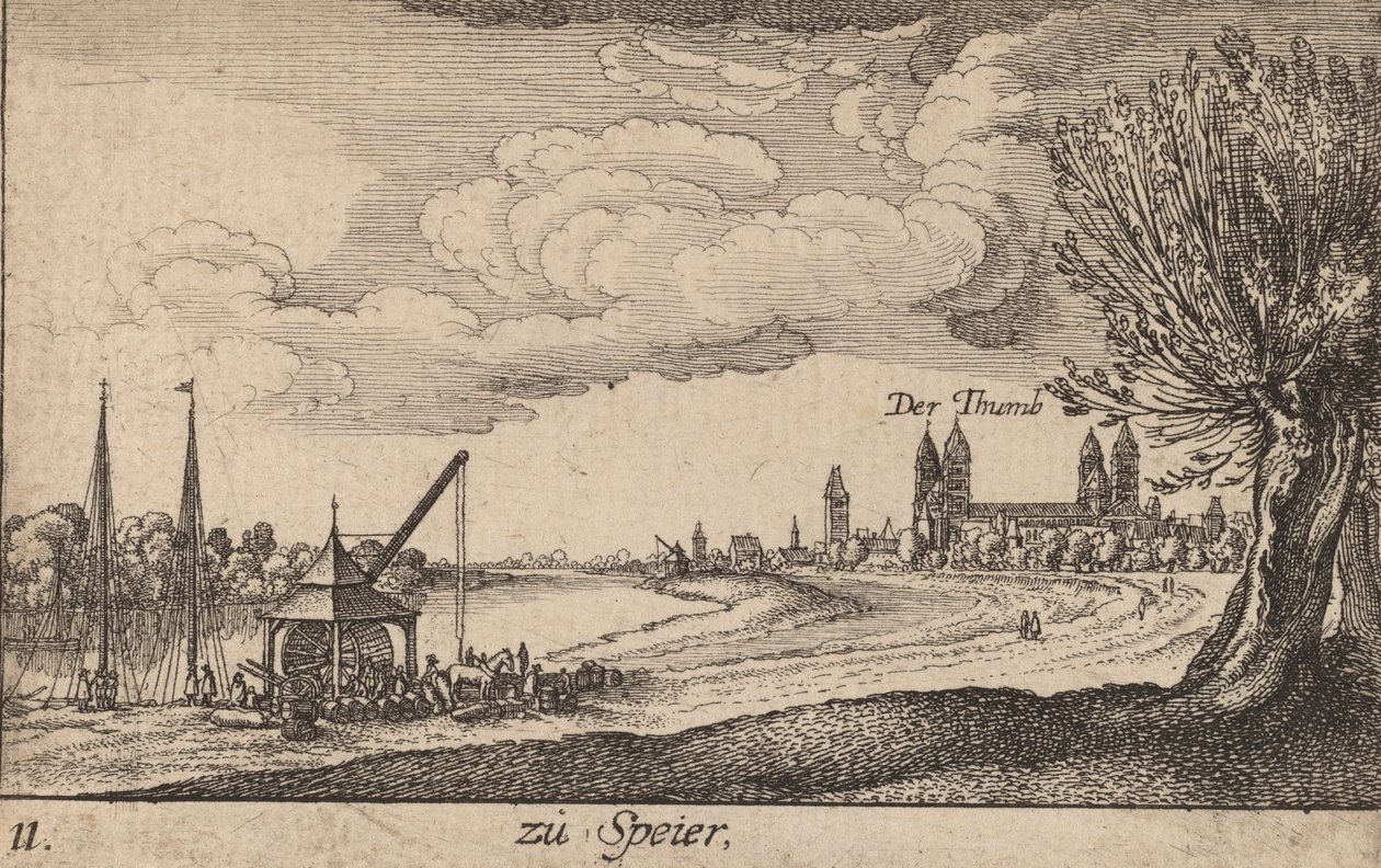 Speyer, 1635 door Wenceslaus Hollar