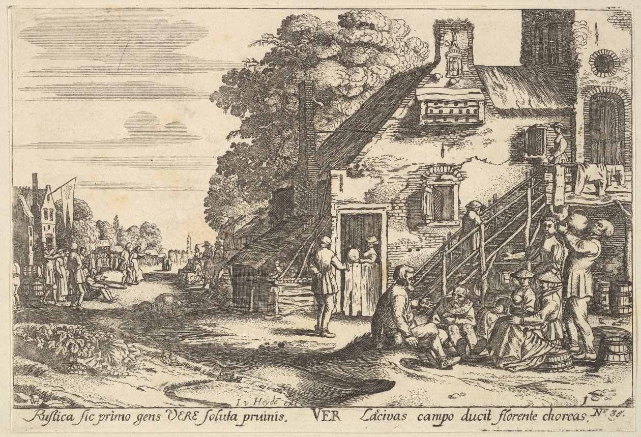 Lente, 1629 door Wenceslaus Hollar