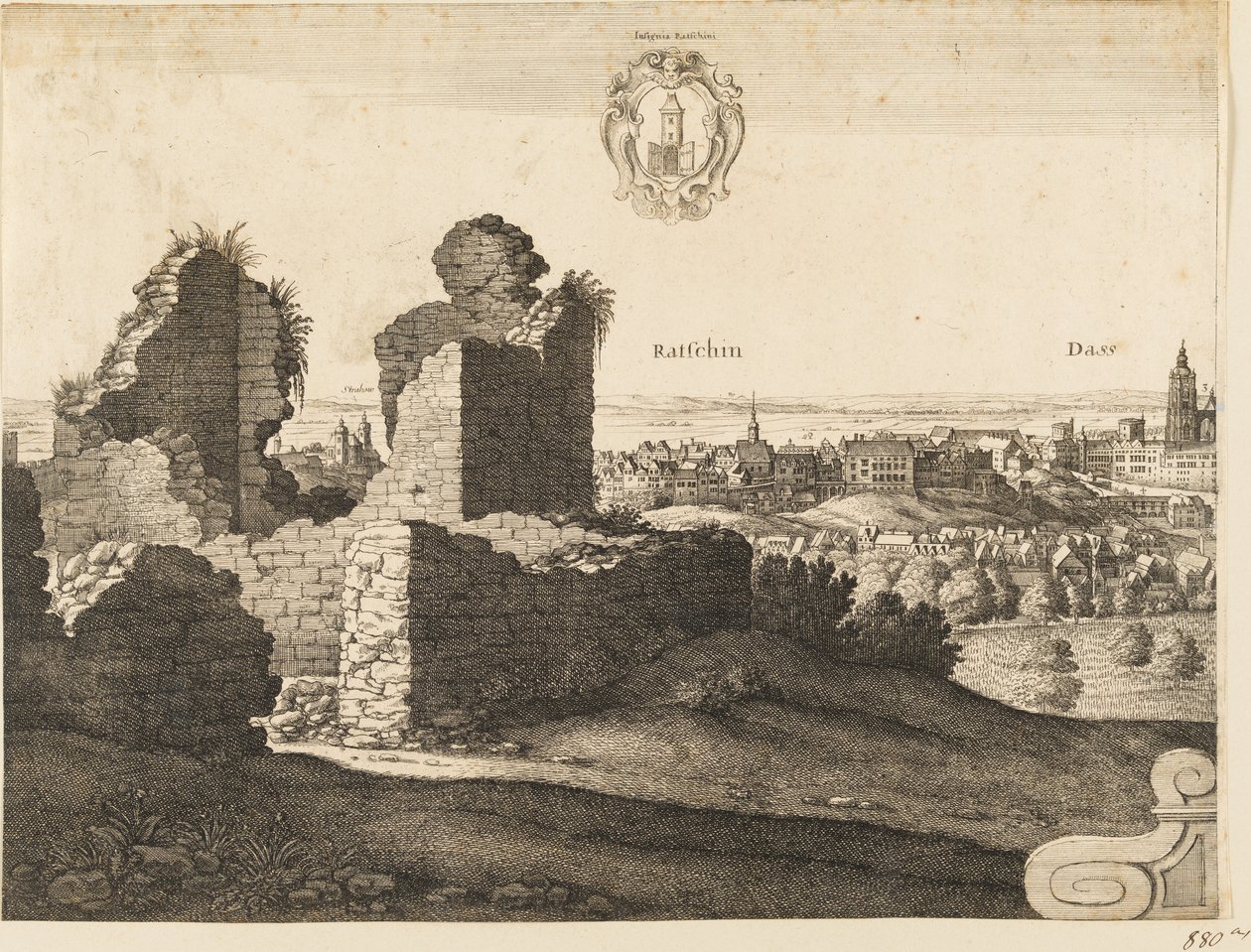 Groot uitzicht op Praag door Wenceslaus Hollar