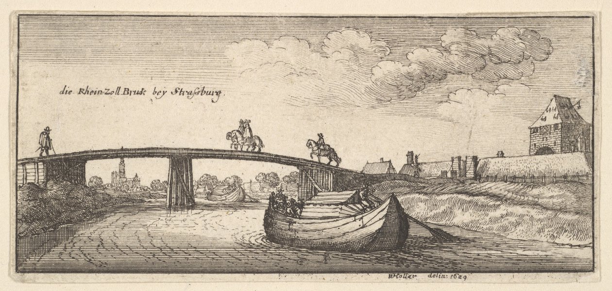 Straatsburg, 1629 door Wenceslaus Hollar