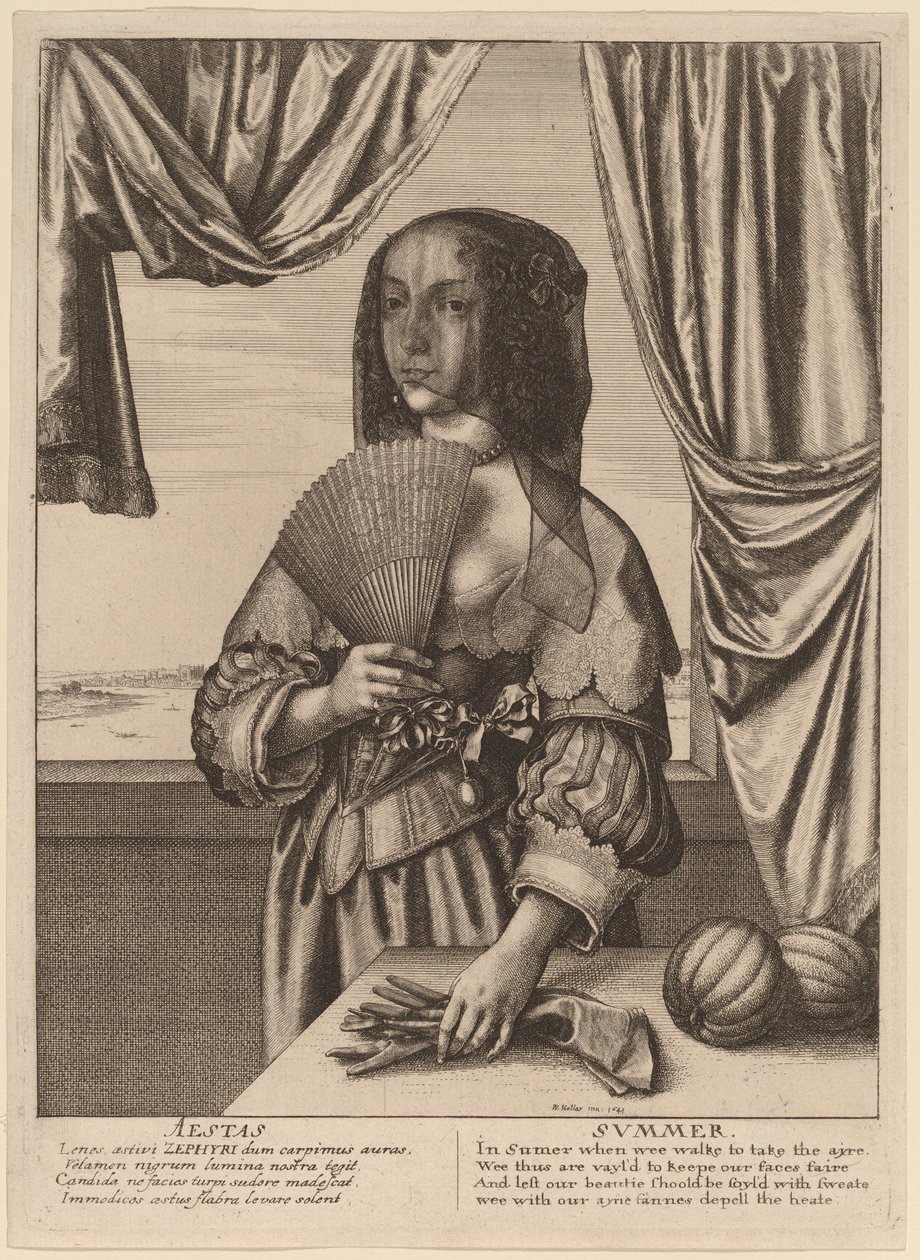 Zomer door Wenceslaus Hollar