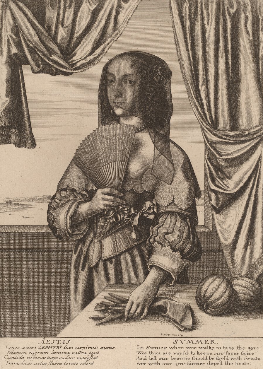 Zomer door Wenceslaus Hollar