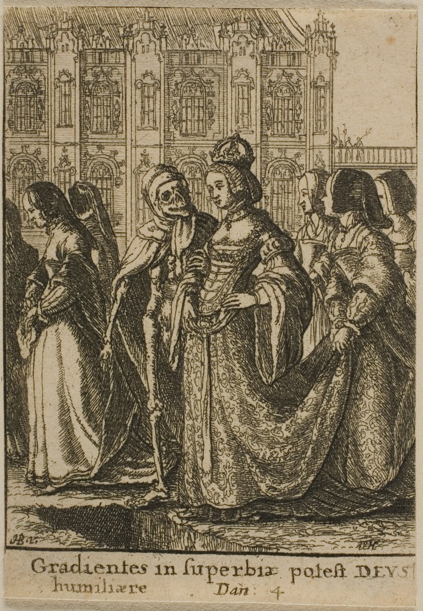 De keizerin en de dood door Wenceslaus Hollar