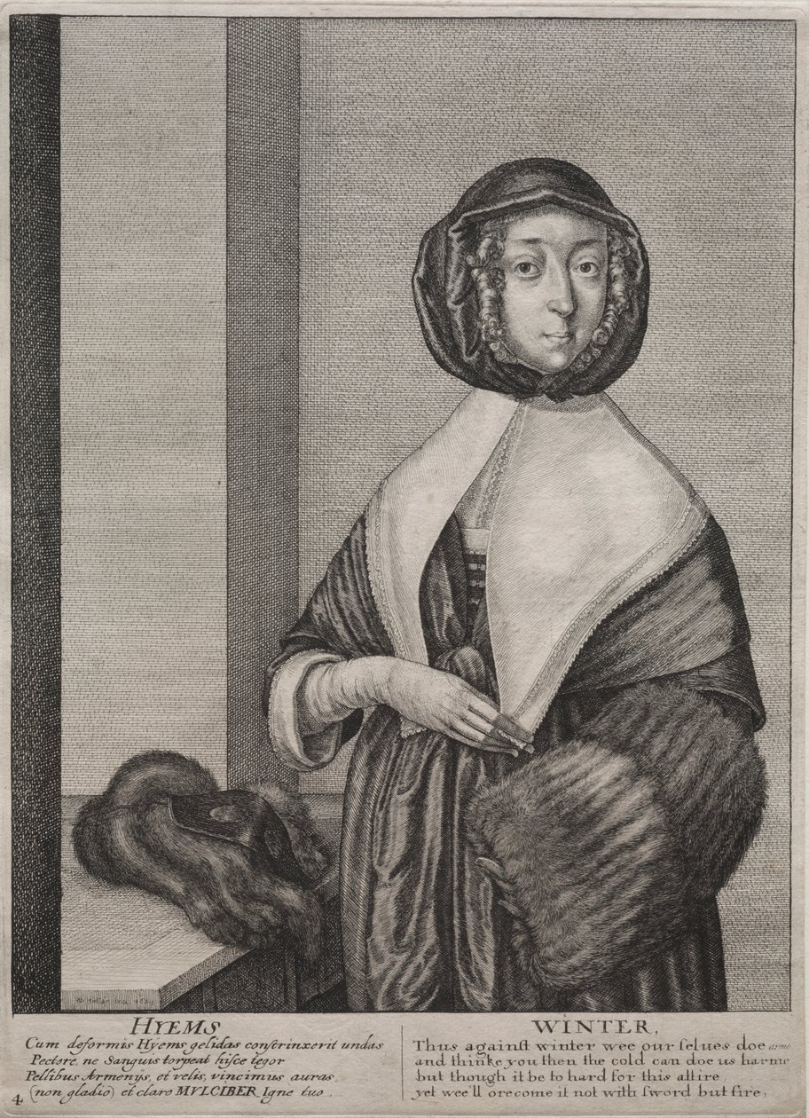 De Vier Seizoenen: Winter door Wenceslaus Hollar