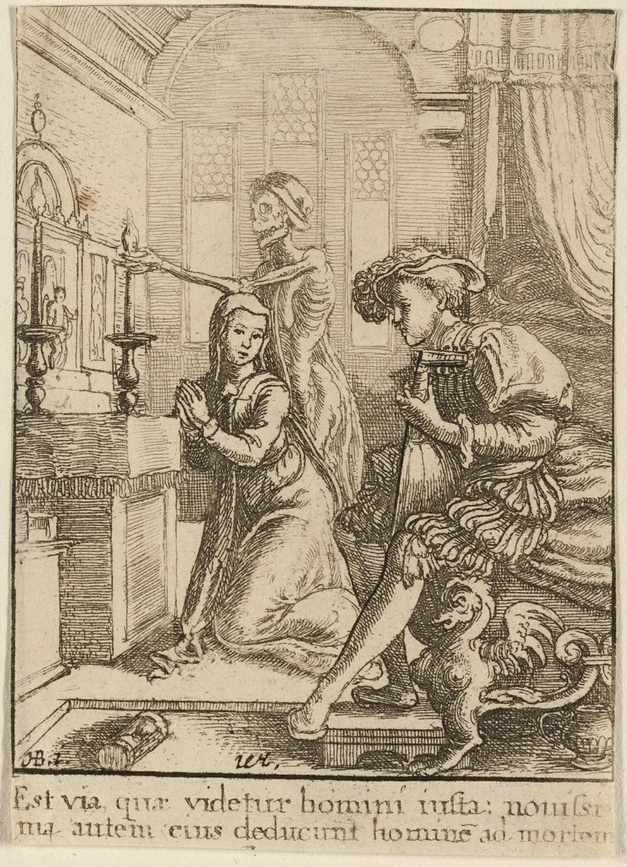 De non en de dood door Wenceslaus Hollar