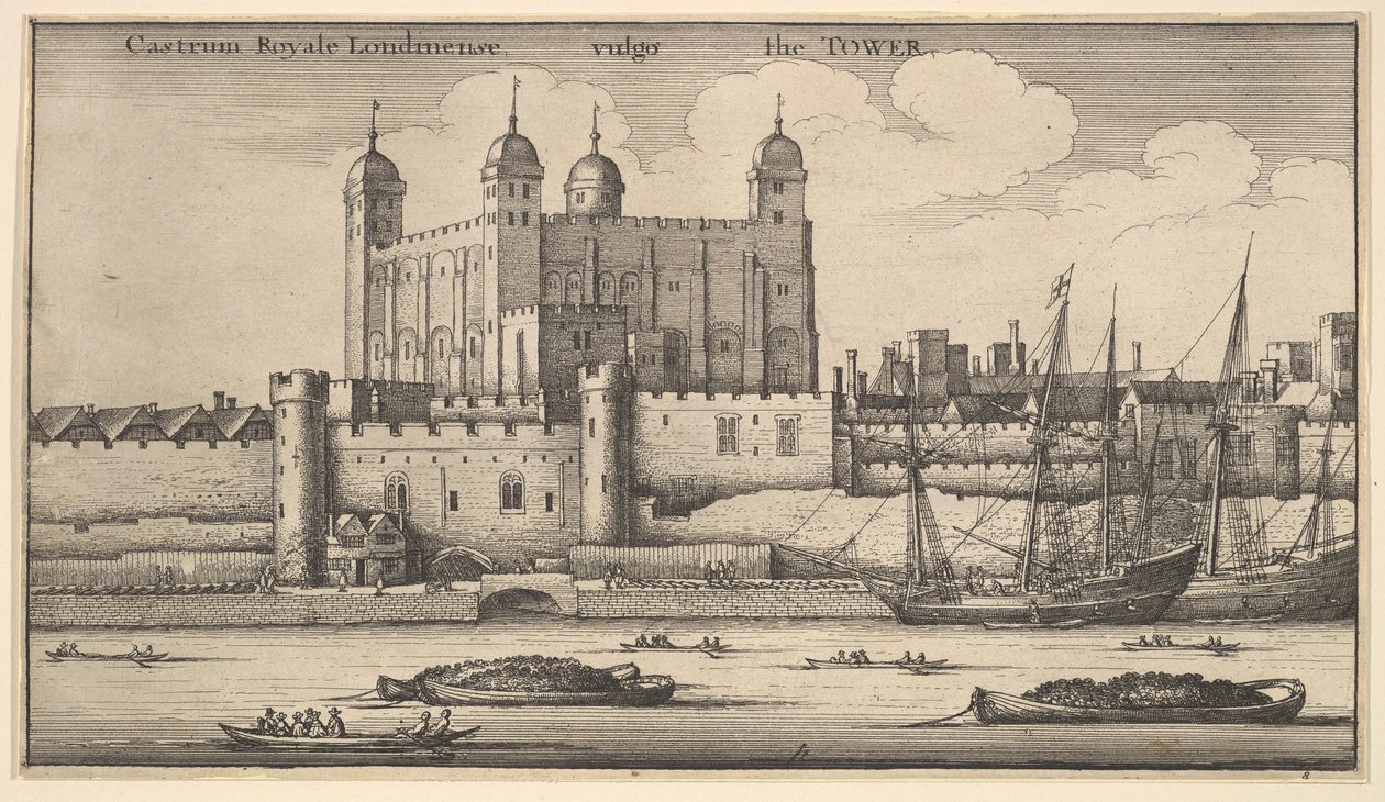 Tower of London door Wenceslaus Hollar