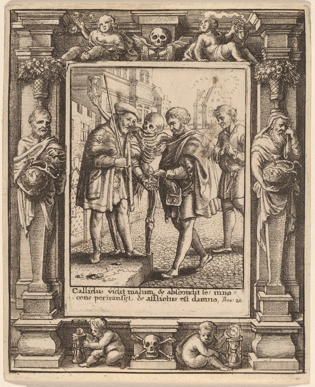 Advocaat door Wenceslaus Hollar after Hans Holbein the Younger after Abraham van Diepenbeeck