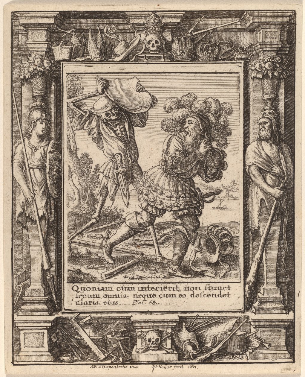 Graaf door Wenceslaus Hollar after Hans Holbein the Younger after Abraham van Diepenbeeck