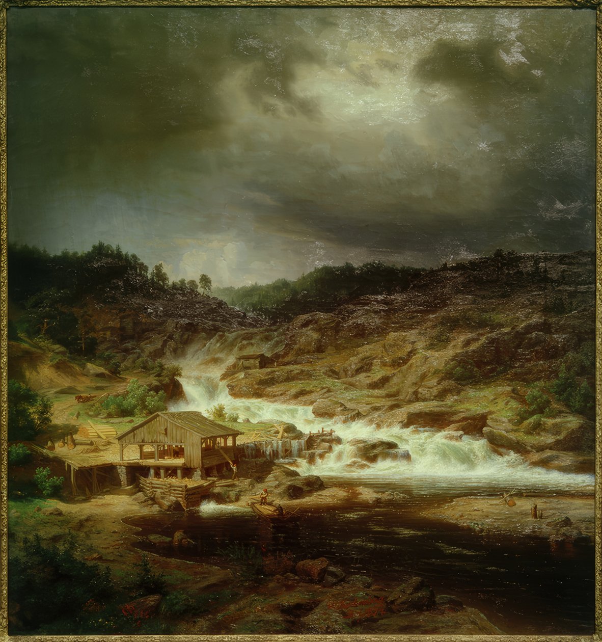 De Kyrö-waterval door Werner Holmberg