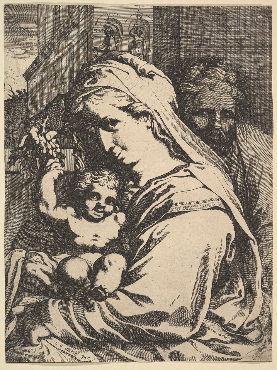 Heilige Familie, 1612 door Werner Jacobsz. van den Valckert