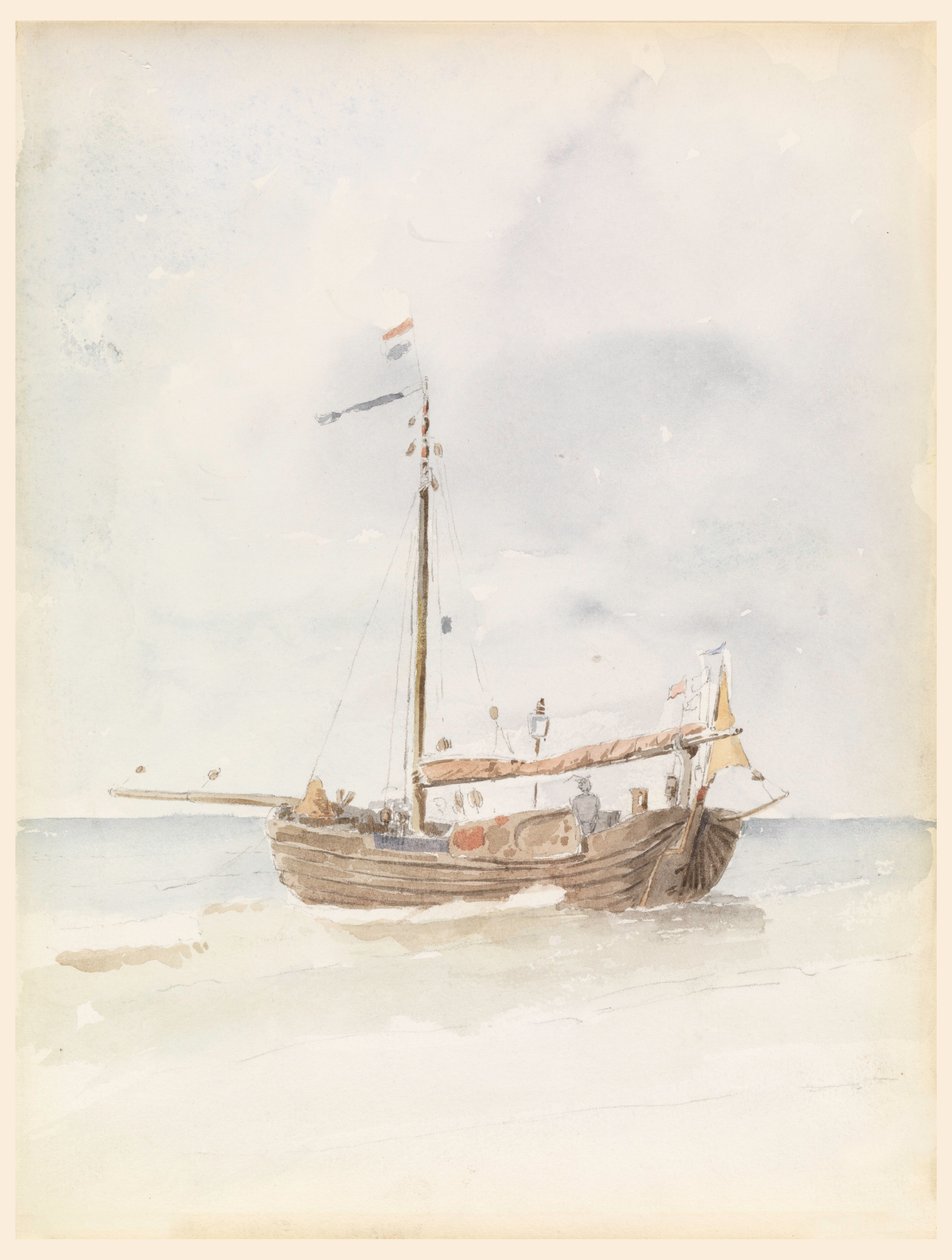 Een Nederlandse schuit, 20 augustus 1887 door Whitney Warren Jr.