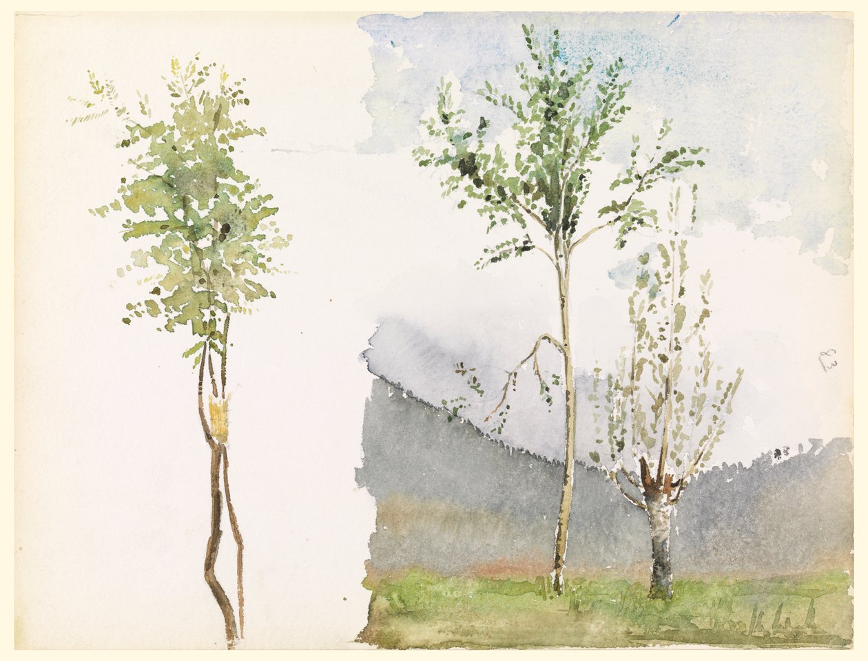 Landschapsschetsen door Whitney Warren Jr.