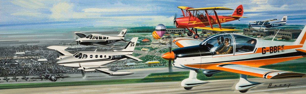 Luchtfoto door Wilf (20th century) Hardy