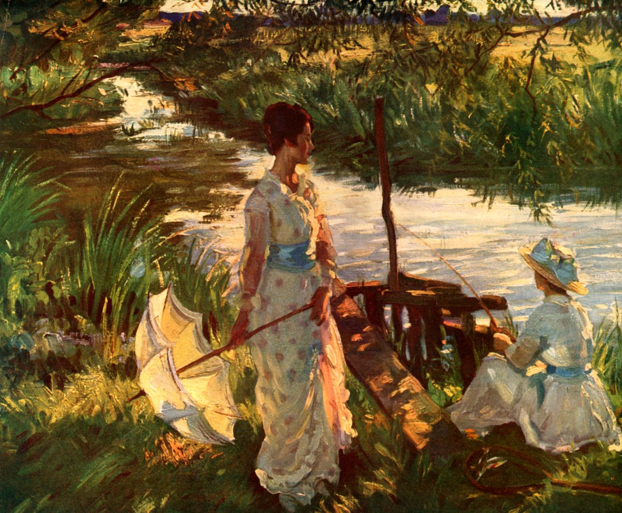 Vissen, boekplaat door Wilfred Gabriel de Glehn
