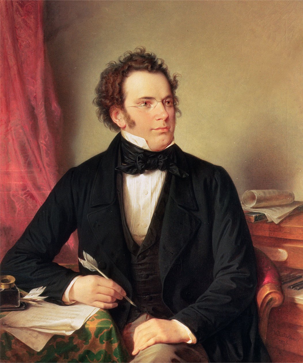 Franz Peter Schubert (1797-1828) door Wilhelm August Rieder