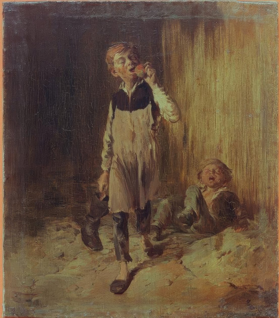W. Busch, schoenmakersjongens na vechtpartij door Wilhelm Busch