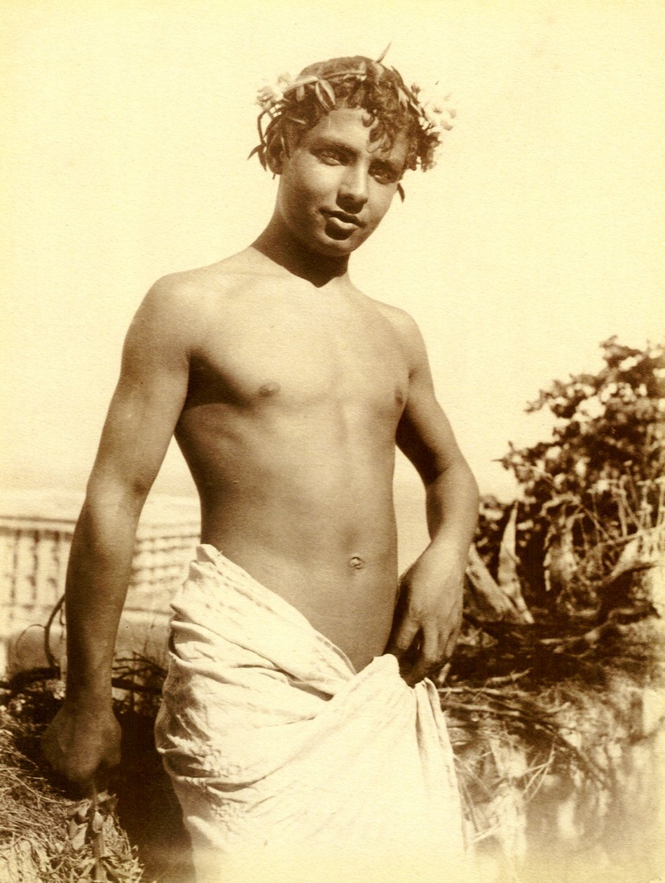 Studie van een jonge jongen, Napels, ca. 1899 door Baron Wilhelm von Gloeden