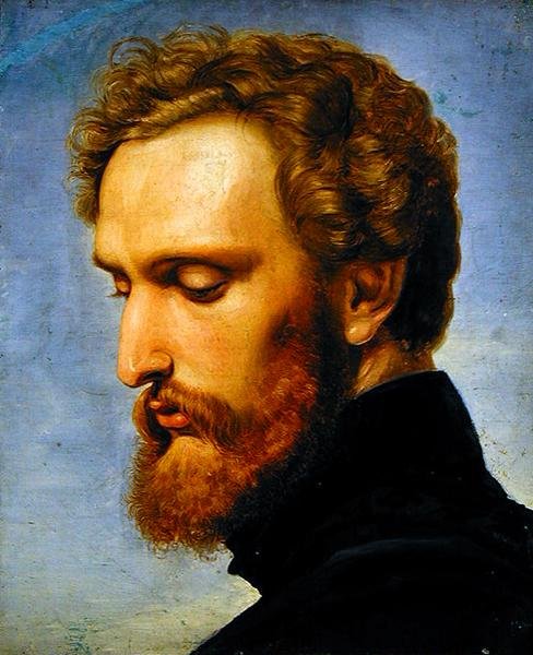 Portret van Heinrich Heinlein (1803-85) door Wilhelm von Kaulbach