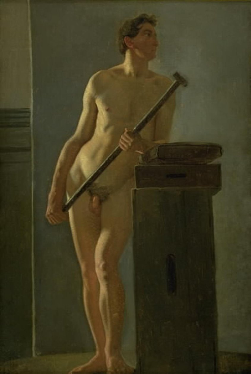 Mannelijk model door Wilhelm Bendz