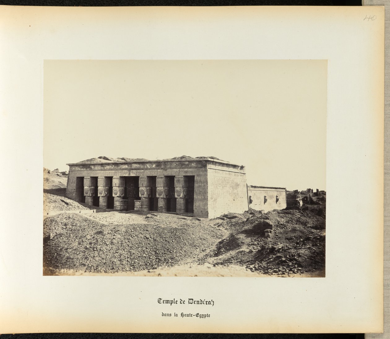 [Denderah Tempel]. door Wilhelm Hammerschmidt