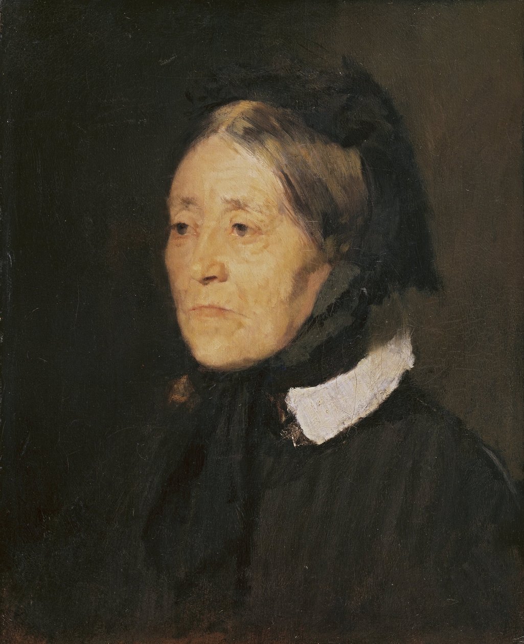 Frau Anna Gentz door Wilhelm Maria Hubertus Leibl