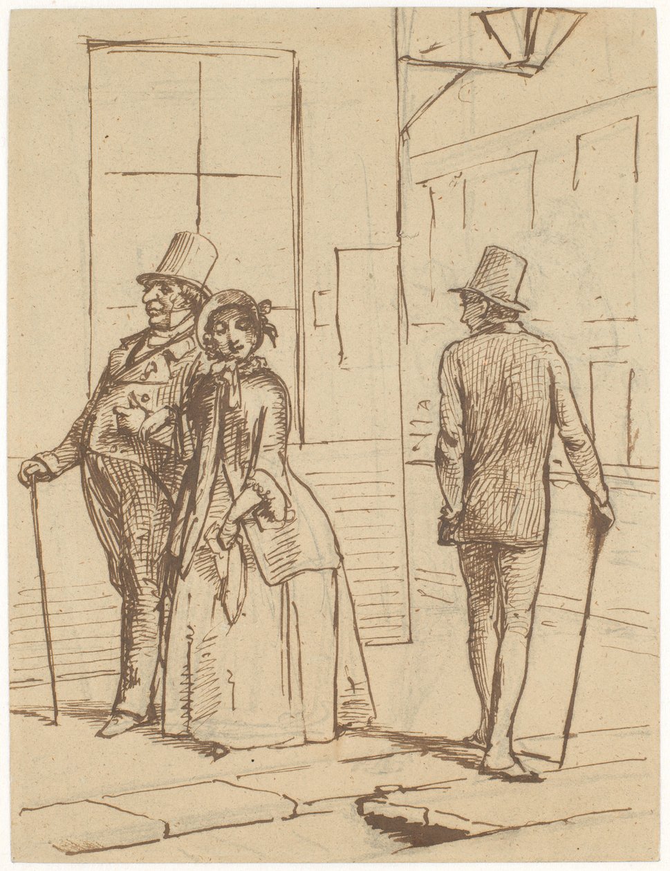 Een dierbare ontmoeting door Wilhelm Marstrand