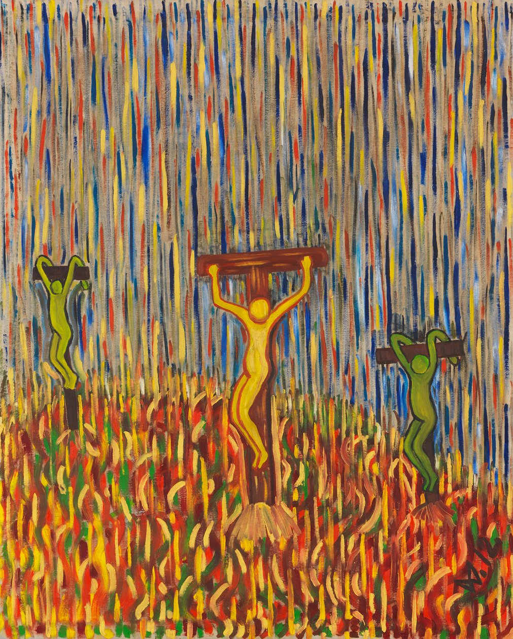 De Kruisiging, 1912 door Wilhelm Morgner