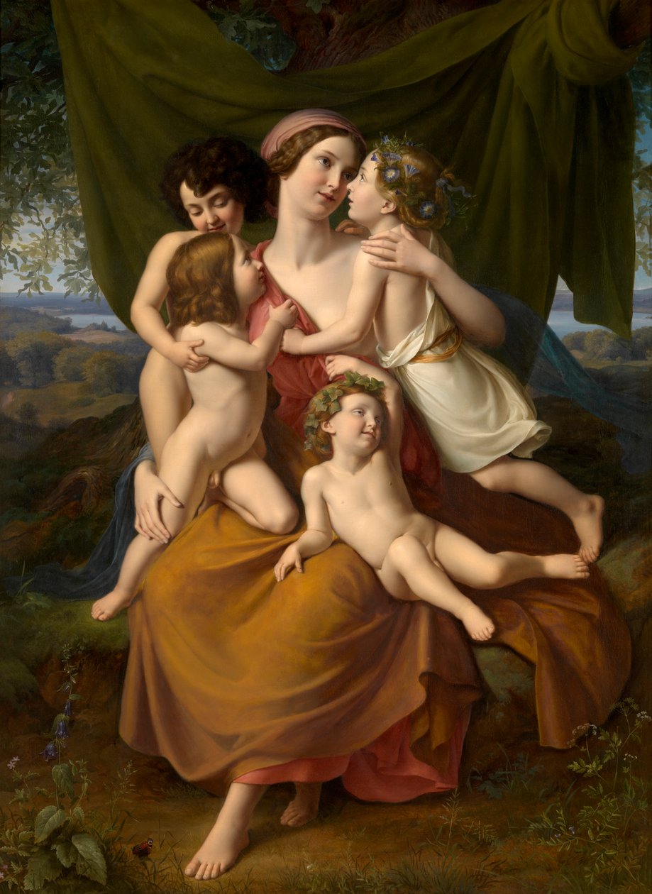 Liefdadigheid door Wilhelm Schadow