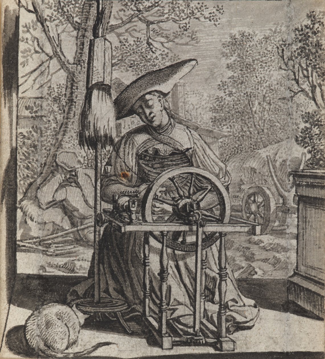 De Luie Dienstbode Nar door Wilhelm Stettler