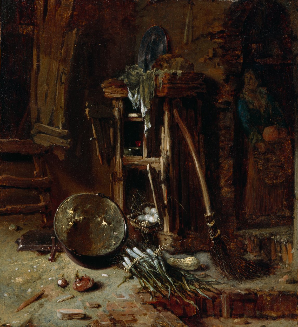 Een Keukenhoek, c.1642-44 door Willem Kalf