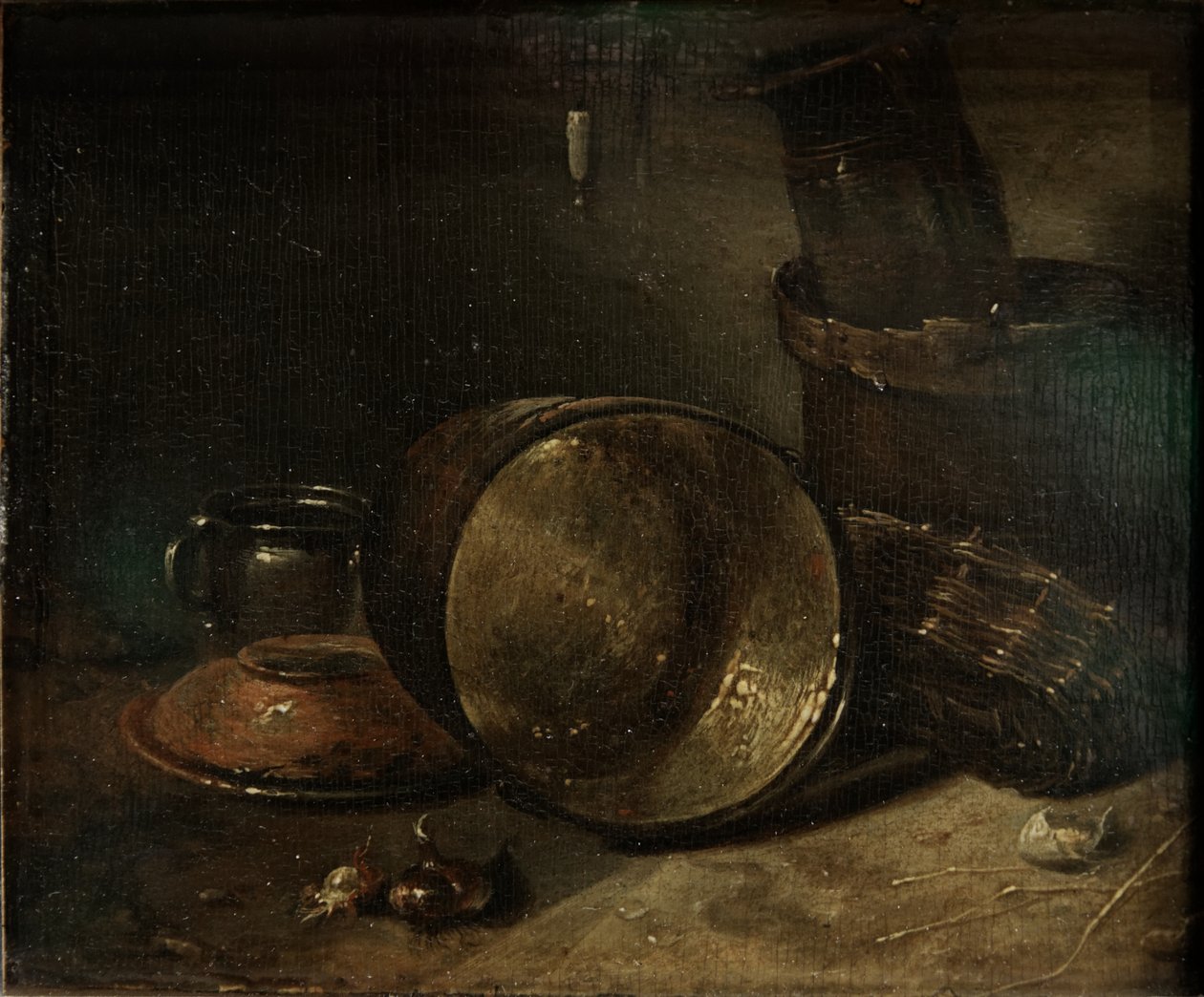 Keukengerei door Willem Kalf