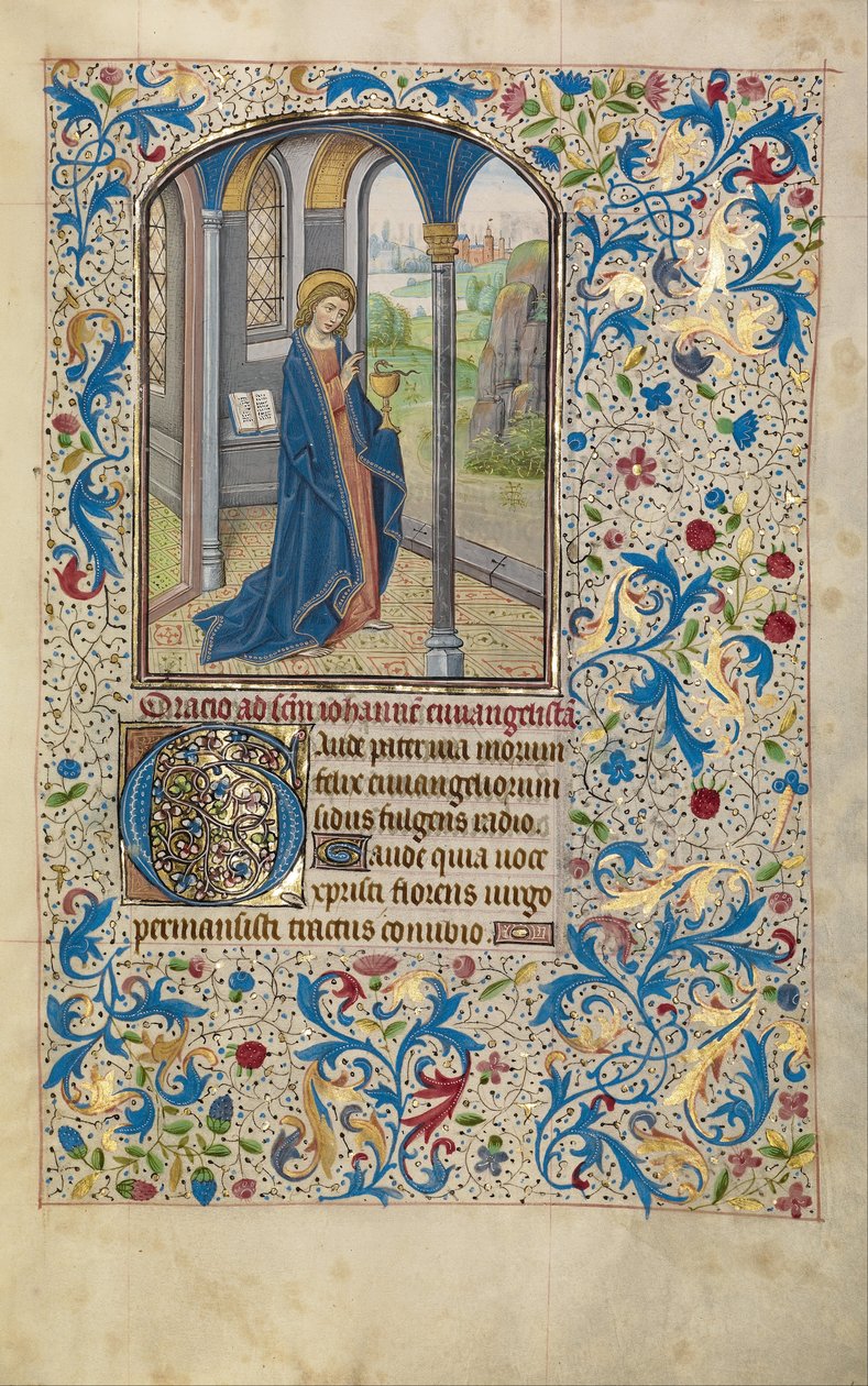 Sint-Jan de Evangelist door Willem Vrelant