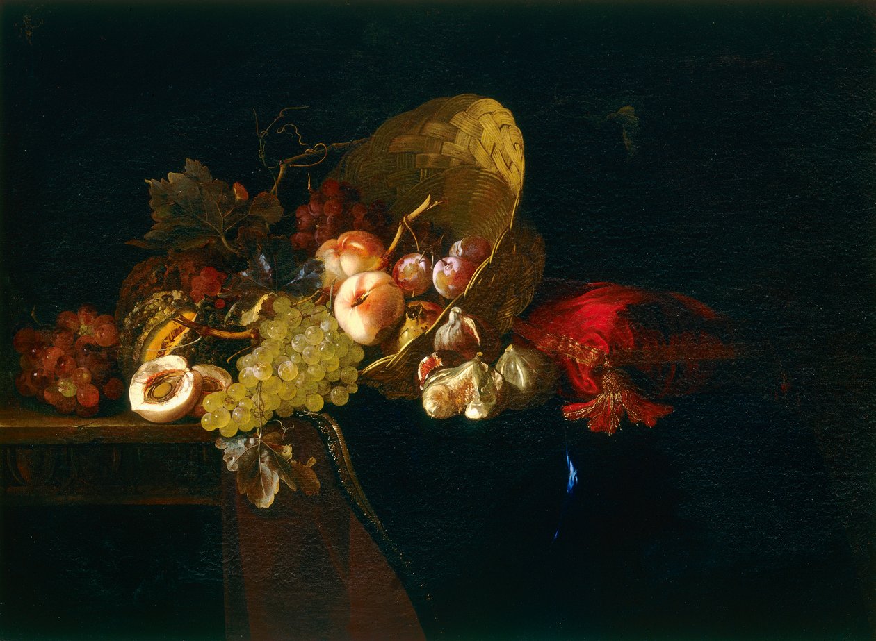 Stilleven met fruit door Willem van Aelst