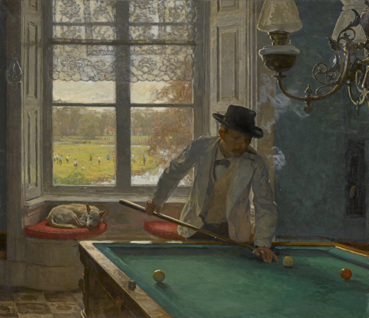 De biljartspeler door Willem Bastiaan Tholen