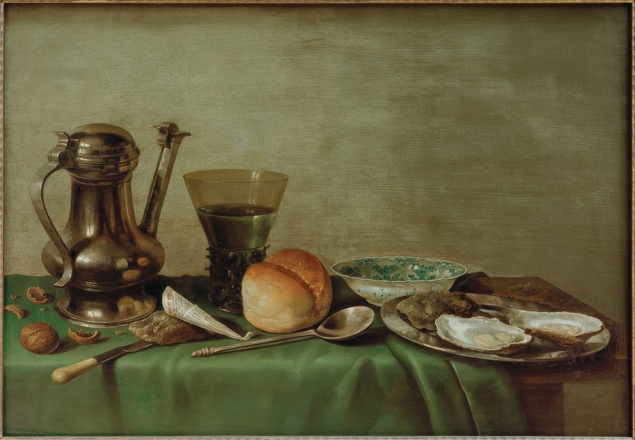 Ontbijt stilleven door Willem Claesz. Heda