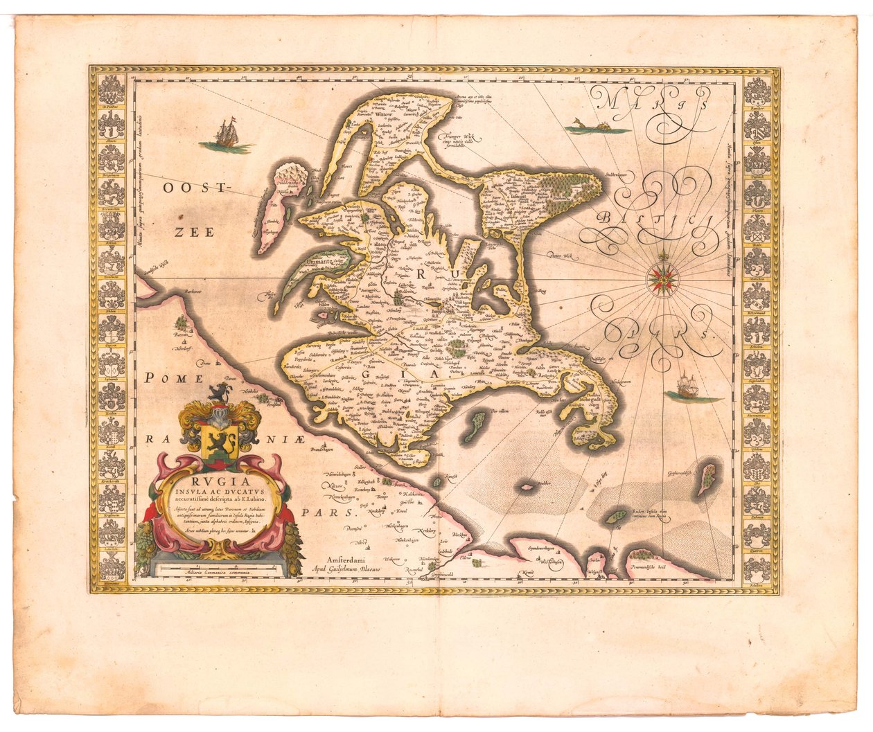 Rügen Uit: Theatrum Orbis Terrarum..., 1645 door Willem Janszoon Blaeu